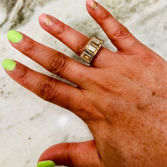 Atelier Swarovski Gold Fluid Ring - Picture 3 of 5